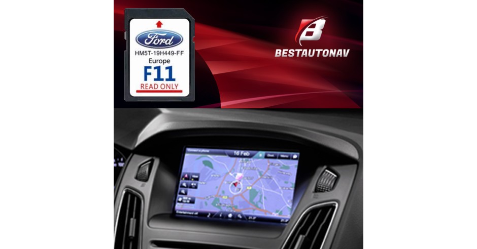 Scheda Di Navigazione GPS Europa 2023 Per Ford Sync2 - Touch Screen Capacitivo, HM5T-19H449-FF