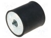 Atenuator de vibraţii M10 &Oslash;50mm, lungime 50mm, H 10mm, 4750N - ELESA GANTER