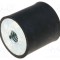 Atenuator de vibraţii M10 &Oslash;50mm, lungime 50mm, H 10mm, 4750N - ELESA GANTER