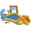 Loc de Joaca Copii Intex Dinosaur Play Center, 249x191x109cm, 3-10 ani, Vinil, 216L, Kit Reparatii, Pulverizare Apa