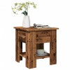 Gossi masuta de cafea, lemn vechi, 40x40x42 cm, lemn prelucrat