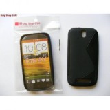 Husa Silicon S-Line Neagra HTC One SV, Protectie Premium, Flexibila