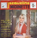 Disc vinil, LP. Mon Clown A Moi, Jolie Marjorie, N&#039;Embrasse Pas, Ra, Ta, Ta, Ta, Ta-JACQUELINE MIDINETTE, Pop