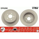 Set disc frana Subaru Legacy 4 (Bl) 09.03-12.15, Legacy 4 Estate (Bp) 09.03-12.09, Outback (Bl Bp) 09.03-06.10, Spate, 273,8X10mm, plin, TRW