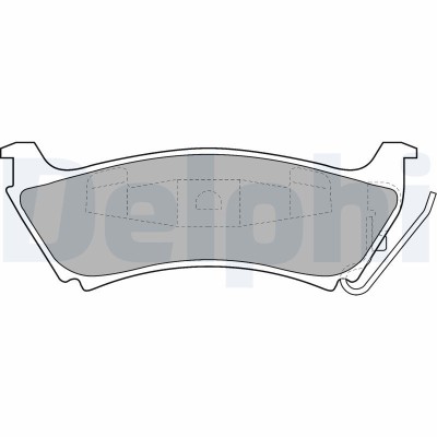 DELPHI LP1501 set placute frana,frana disc foto