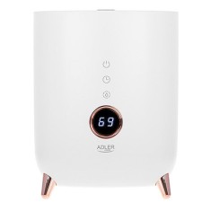 Umidificator de aer ultrasonic, afisaj LED, 23 W, alb, Adler AD7972W