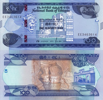 ETIOPIA 100 birr 2023 UNC!!! foto