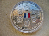 A869-I-Medalia UNC-Presedintii celei de a 5 a Republici Franta.