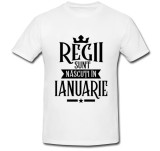Cumpara ieftin Tricou &quot; Regii sunt nascuti in ianuarie &quot;
