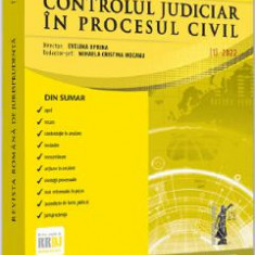 Controlul judiciar in procesul civil. Revista romana de jurisprudenta nr.1/2022