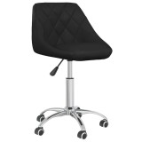 Scaun de birou pivotant, negru, piele ecologica