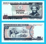 Cuba (pick 110) 20 Pesos 1991 UNC- serie: CA35 445938; Cienfuegos