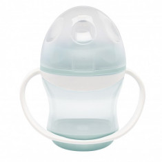 Cana Anti-Curgere Thermobaby cu Capac si Manere Celadon Green foto