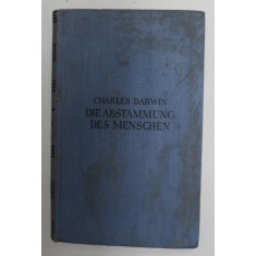DIE ABSTAMMUNG DES MENSCHEN von CHARLES DARWIN , 1952
