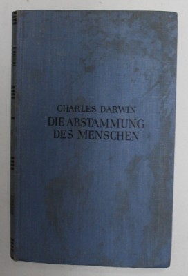 DIE ABSTAMMUNG DES MENSCHEN von CHARLES DARWIN , 1952 foto