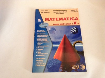 MATEMATICA MANUAL PENTRU CLASA A X-A M2 COSTEL CHITES-RF2/1 foto