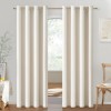 Draperie Semi-Blackout, Prindere Inele, 2 buc 140 x 240 cm, Bej Deschis - CN