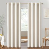Draperie Semi Blackout, 140 x 225 cm , Set 2 Bucati, Bej Deschis - CN