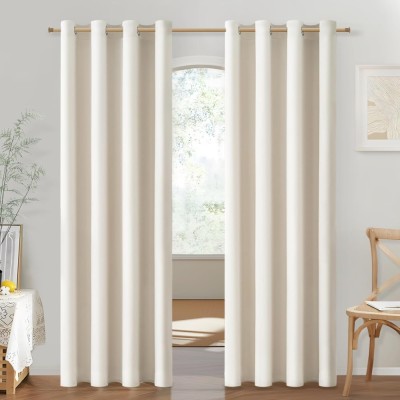Draperie Semi Blackout, 140 x 225 cm , Set 2 Bucati, Bej Deschis - CN foto