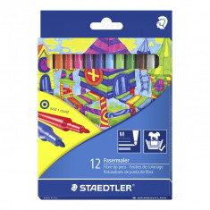 Carioca Staedtler Noris 1MM 12 culori/set cutie carton ST-325-C12 foto