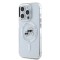 Husa pentru iPhone 16 Pro Max - Karl Lagerfeld IML MagSafe (KLHMP16XHLSKCH) - White Metal Karl&amp;Choupette Head