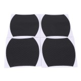 Cumpara ieftin Set 4 bucati protectie zgarieturi manere usa din autocolant carbon 3D Negru