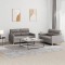vidaXL Set de canapea cu perne, 2 piese, gri taupe, material textil 3201575