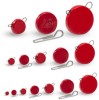 Plumbi Cheburashka Plat Orange Cu Agrafa Detasabila, Rosu, 18g, 5buc/plic