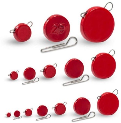 Plumbi Cheburashka Plat Orange Cu Agrafa Detasabila, Rosu, 18g, 5buc/plic foto