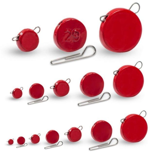 Plumbi Cheburashka Plat Orange Cu Agrafa Detasabila, Rosu, 18g, 5buc/plic