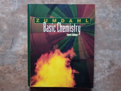 Basic Chemistry - Third Edition - Steven S. Zumdahl. 1996 foto