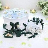 Cumpara ieftin Trusou Botez cu 8 Piese Imprimat, Elefant, Culoare Verde - TB223