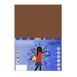 Carton colorat A4 Fabrisa 15468, 180g/mp, maro intens, top 50 coli