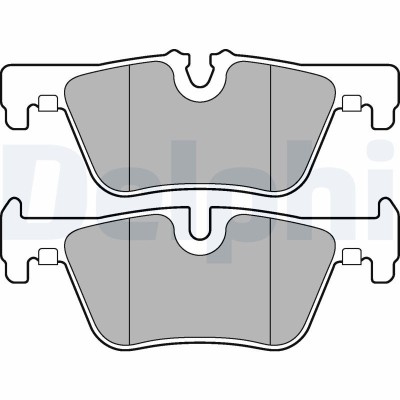 DELPHI LP2286 set placute frana,frana disc foto