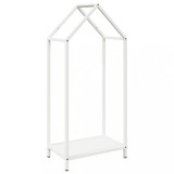 Cumpara ieftin Suport pentru lemne de foc alb 40x25x90 cm Otel laminat la rece