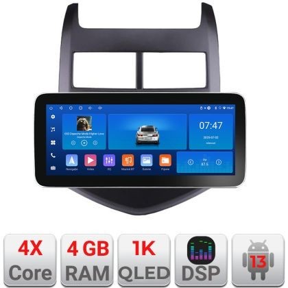 Navigatie Chevrolet Aveo 2010-2013 K-aveo10 Edotec 4+64 12.3 inch Incell 1K android Wifi 5Ghz gps internet CarStore Technology