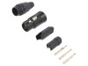 Conector XLR Mamă Neutrik 3 Pini Drept, Montare Pe Cablu, Tip Conexiune Crimpat, Serie XX-HA