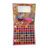 Trusa de machiaj, paleta de farduri Oulanao cu 72 de culori pigmentate, Flippy, Resigilat, Oem