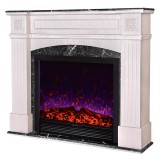 Semineu electric Josefina maxi &amp; Maximus, Dimensiuni (IxLxA) 1370x1570x320 mm, Telecomanda, Flacara colorata