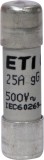 Siguranta fuzibila cilindrica 25A CH10X38 gG 500V Eti 002651021