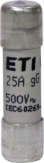 Siguranta fuzibila cilindrica 25A CH10X38 gG 500V Eti 002651021