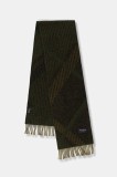 Marc O&#039;Polo eșarfă de l&acirc;nă culoarea verde, cu imprimeu, 529805102008