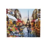 Cumpara ieftin Set Pictura Diamante 5D Paris 40x50cm, Mozaic, Plastic Multicolor, DIY, Indemanare, Fete, 6 Ani+
