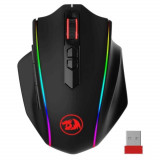 Mouse gaming wireless si cu fir Redragon Vampire Elite, Iluminare RGB, Negru