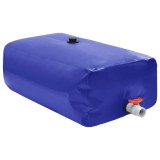 VidaXL Rezervor de apă cu robinet, pliabil, 1500 L, PVC