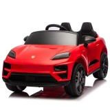 Cumpara ieftin Masinuta electrica pentru copii, Porsche Macan, 140W 12V, roti EVA, scaun tapitat, echipata premium, rosie