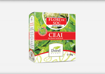 Ceai flori de soc 50gr dorel plant foto