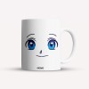 Cana alba personalizata Anime eyes, INOVATIX&reg;. 330ml, Oem