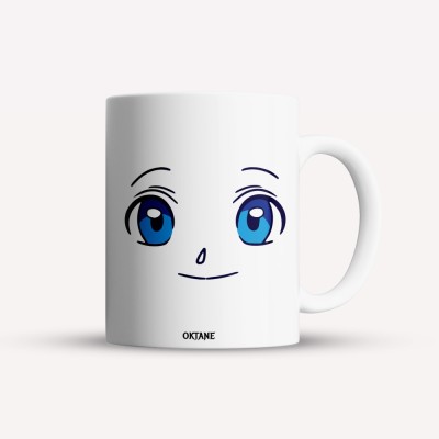 Cana alba personalizata Anime eyes, INOVATIX&amp;reg;. 330ml foto