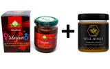 Pachet Magiun Afrodisiac Themra &ndash; Magiun Turcesc Natural pentru Potență și Energie, Borcan 240 gr.+ Miere Afrodisiaca Vital Honey &ndash; Borcan 240g